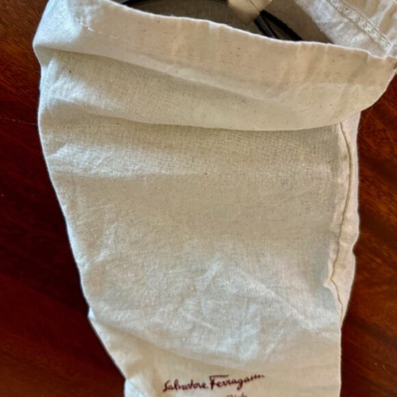 Vintage FERRAGAMO Men's Reversible BLACK/BROWN LEATHER Belt, Gancini, US Size 34 - Picture 3 of 9